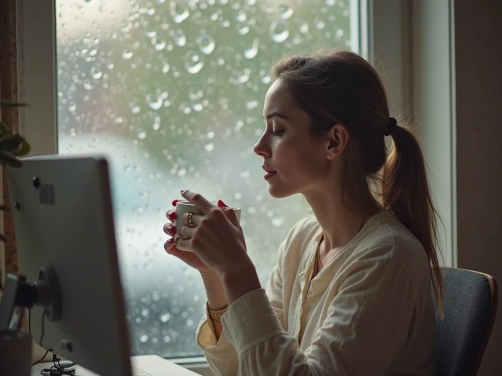 A person taking a mindful pause in a busy day, illustrating practical tips for integrating mindfulness and preventing burnout.
