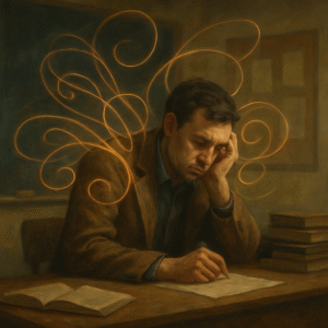 stressed teacher