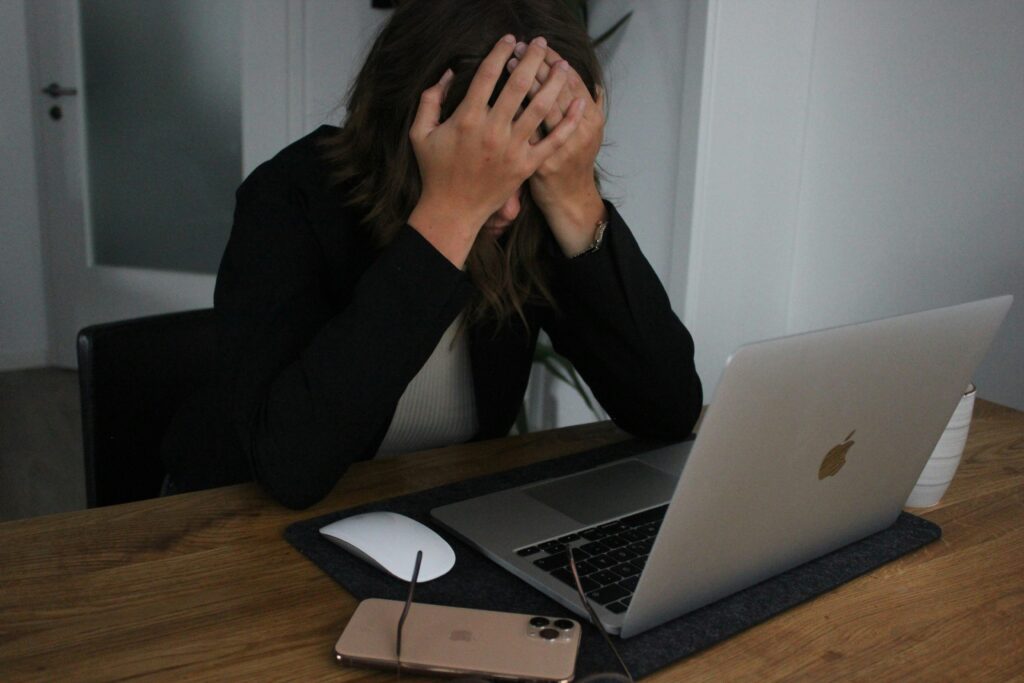 stressed proffesional
